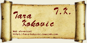 Tara Koković vizit kartica